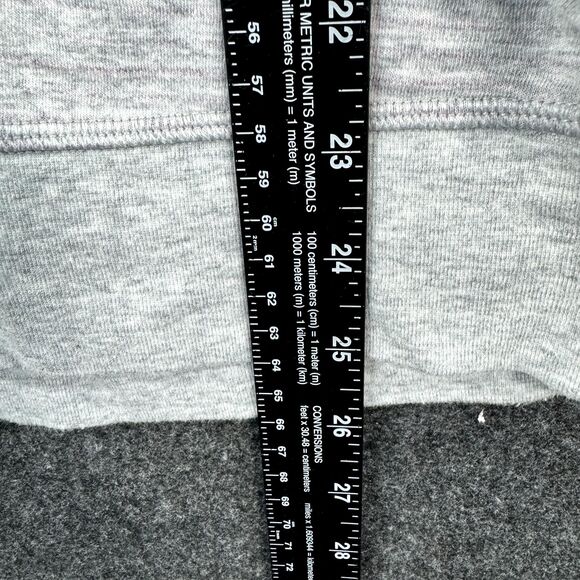 Lululemon In A Cinch Pullover Women's 8? Gray Pink Striped Reversible Cowl Neck - Picture 4 of 7